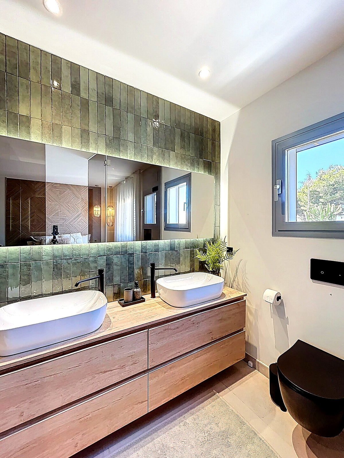 Family bathroom with double basin